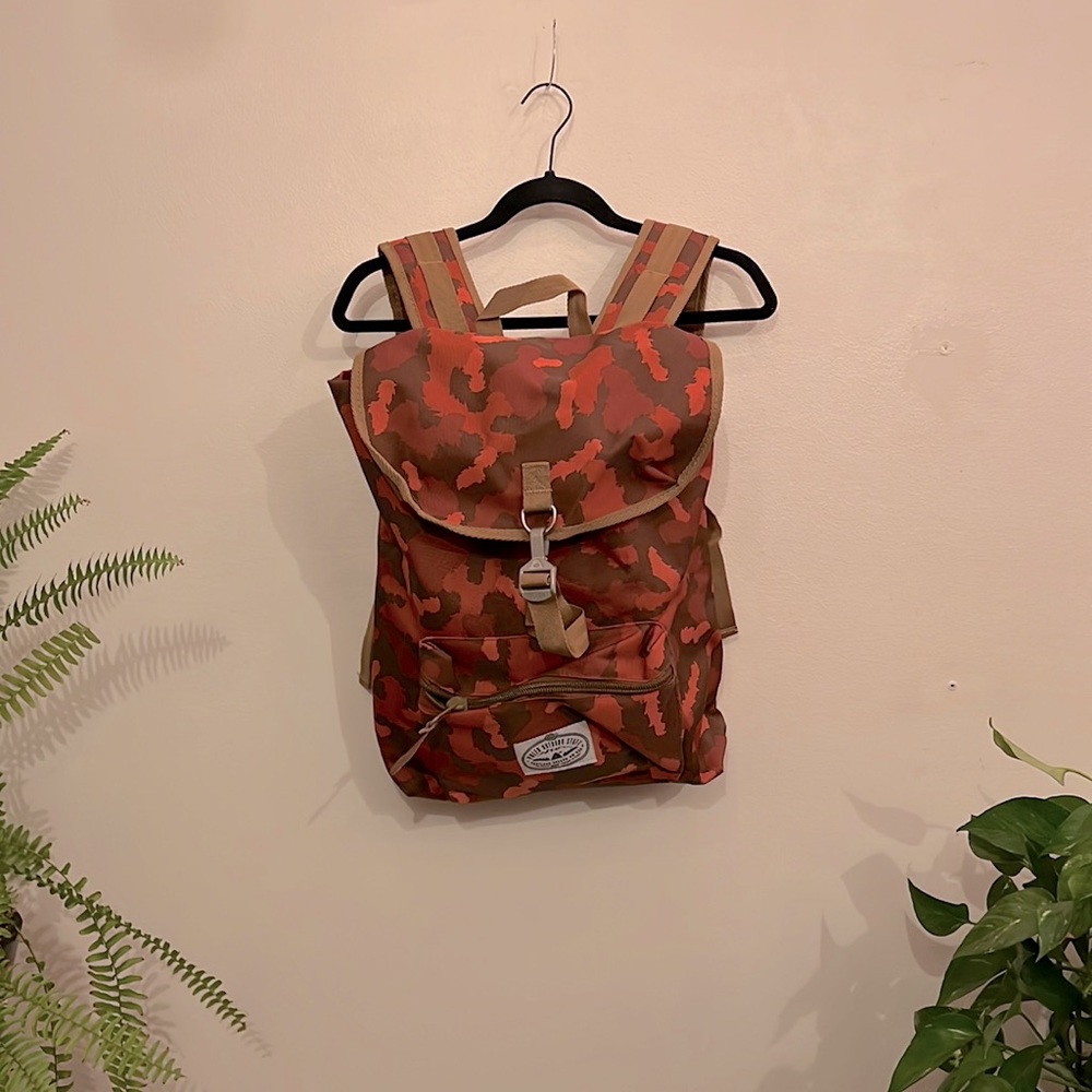 Poler Outdoor Stuff Orange / Brown Camo Backpack